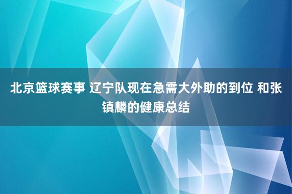 北京篮球赛事 辽宁队现在急需大外助的到位 和张镇麟的健康总结