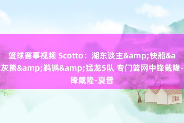 篮球赛事视频 Scotto：湖东谈主&快船&灰熊&鹈鹕&猛龙5队 专门篮网中锋戴隆-夏普